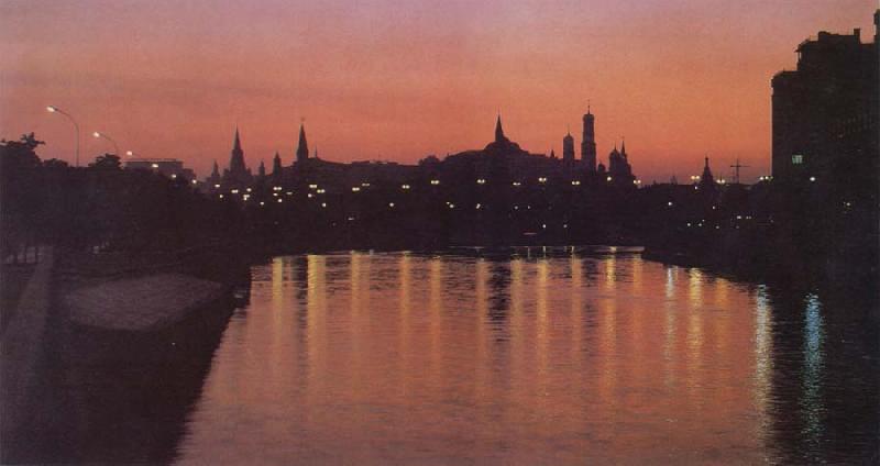 unknow artist Kremlin by Night oil painting image